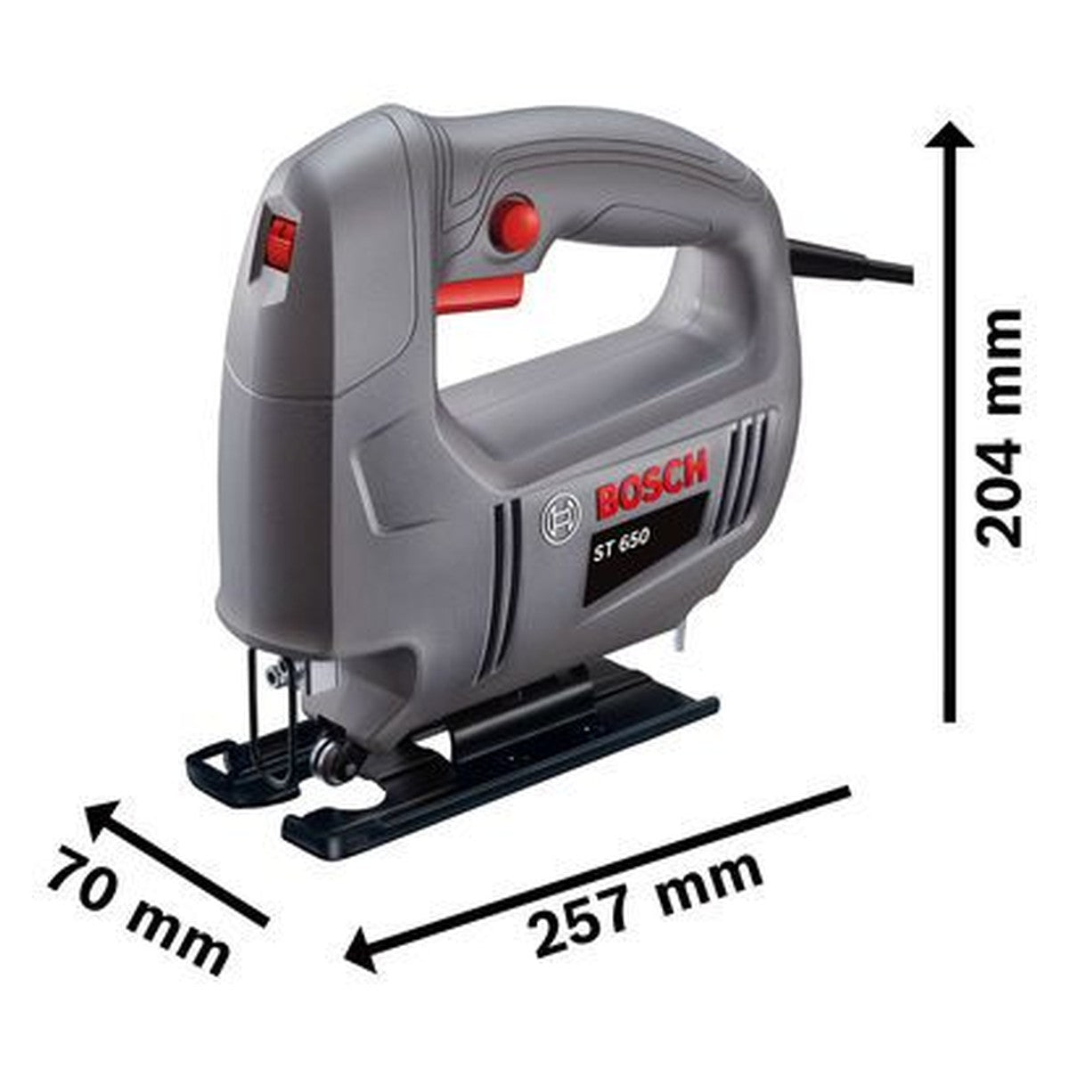 Bosch ST 650 dimensions