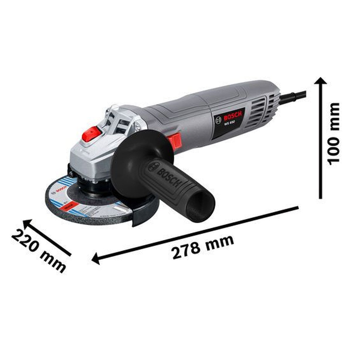 Bosch WS 650 dimensions