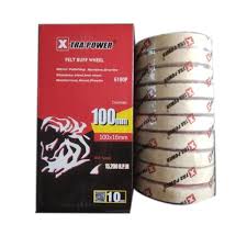 4" FELT BUFF PAD-XTRA POWER