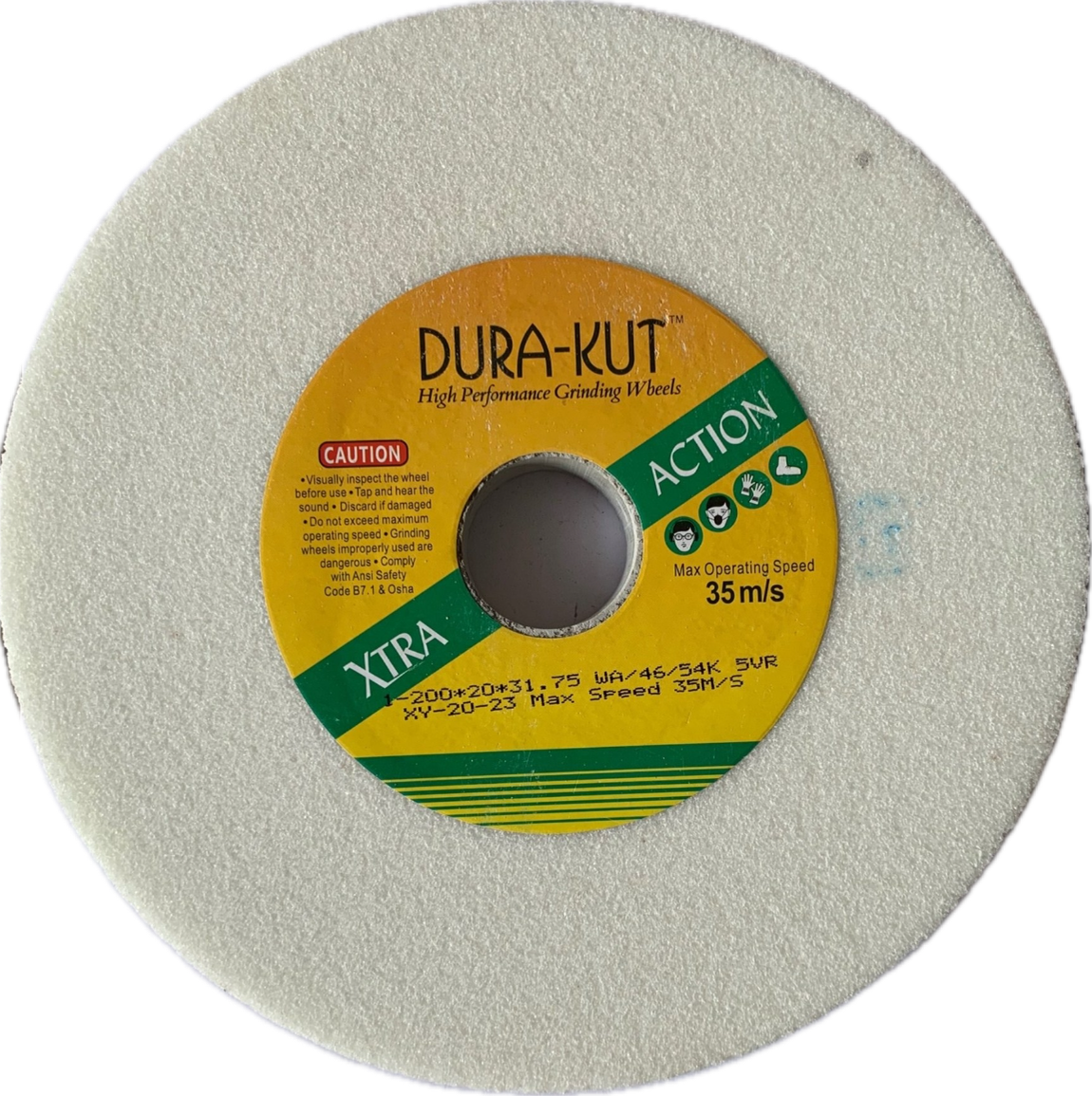 DURA-KUT GRINDING WHEEL  8"x 1/2" x 1.25"