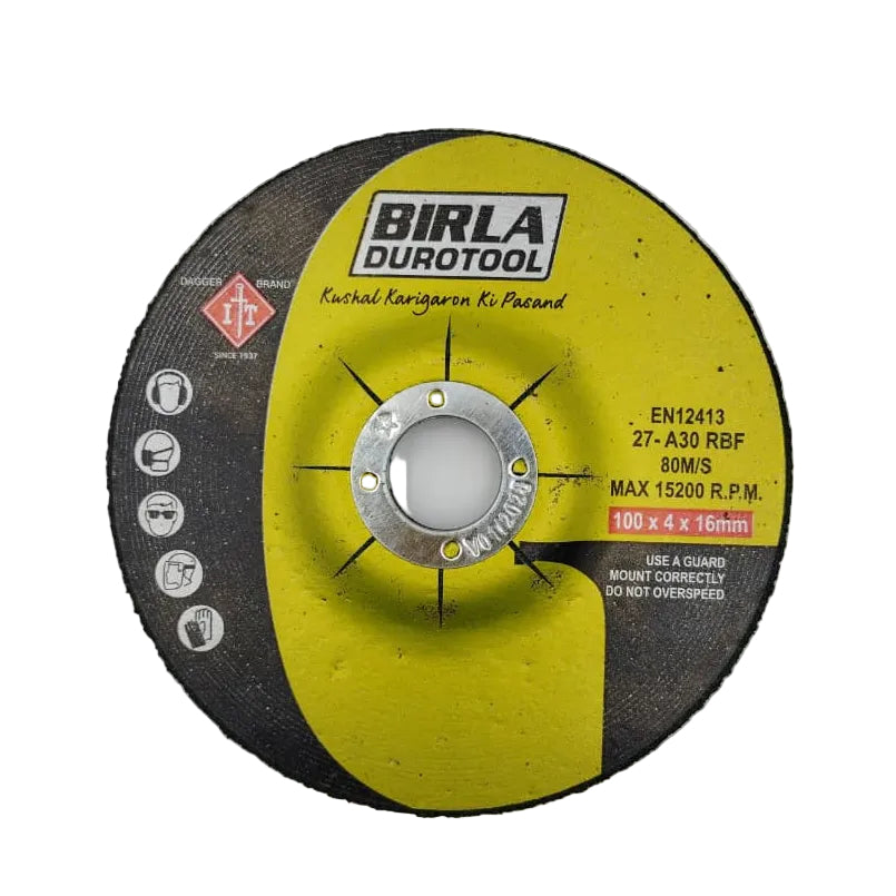 4" GRINDING WHEEL (GREEN) - BIRLA DUROTOOL