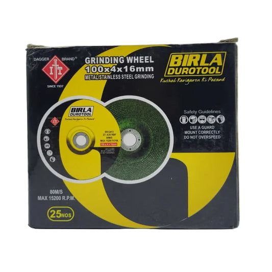 4" GRINDING WHEEL (GREEN) - BIRLA DUROTOOL