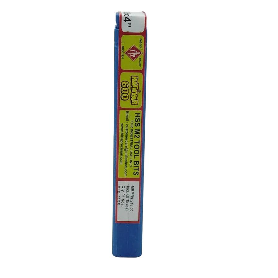 3/16"x4" - IT BRAND HSS M2 HATHYAR 600 TOOL BIT - WHITE  (PACK OF 1)
