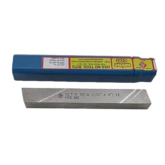 1/2"x4" - IT BRAND HSS M2 HATHYAR 600 TOOL BIT- WHITE (PACK OF 1)