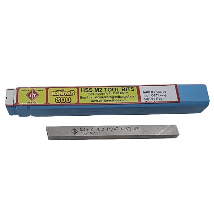 1/4"x3" - IT BRAND HSS M2 HATHYAR 600 TOOL BIT - WHITE (PACK OF 1)
